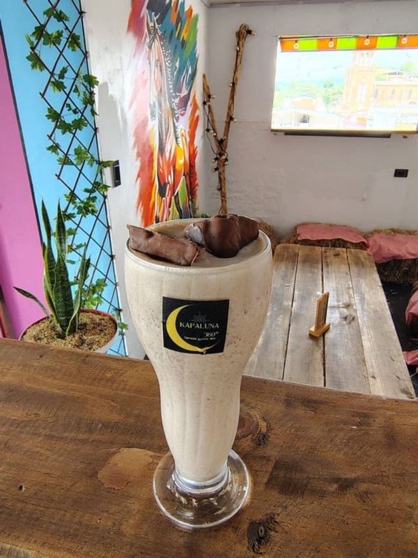 Postre con chocolate